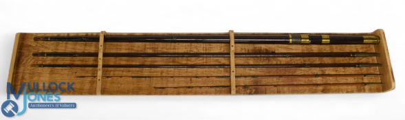 A fine and scarce example of a Hogg of Edinburgh whole cane salmon fly rod, 13ft 6