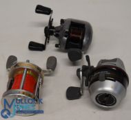 Abu Ambassadeur UC 6500C multiplier reel, foot stamp 060110/8, star drag, free spool, level wind,