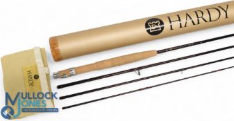 Fine Hardy 'LRH Lightweight' 8ft 6in 4pc graphite trout fly rod line #4 carbon spigot ferrules, in