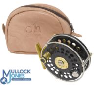 Ari-T-Hart ATH Lake Taupo F3 made in Holland LHW alloy trout fly reel, black double perforated