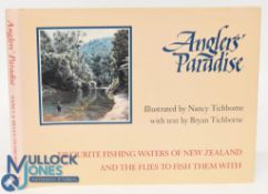 Anglers' Paradise 1990 Nancy and Bryan Tichborne Hardback Book - good condition with pencil