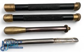 Four Metal & Brass Fishing Priest/Marrow scoop, all unnamed priests, (4)