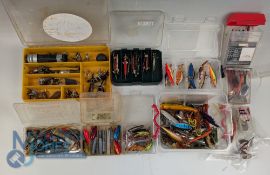 Fishing Tackle Collection, lures artificial baits, spinners, jelly lures, plugs, flying lures - a