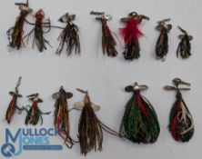 Collection of 13x Halcyon minnows in sizes ranging 1 ½