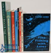 Seven Pike Fishing Books - Pike Fishing with Lures 1996 David Lumb, Big Water Pike Fishing Book One: