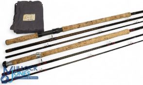 Shakespeare Oracle salmon carbon fly rod 1730-450, 4.5m 3pc line 10/11, 27# handle, down locking