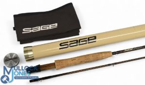 Sage USA Graphite III 690 RPL 3oz carbon trout fly rod, 9ft 2pc line 6#, alloy uplocking reel seat