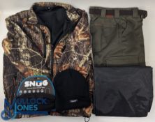 Fishing Clothes & Accessories - to include a Carp kinetic Native fleece size M, Thinsulate black