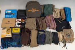 Spare Rod Bags, Reel Bags, Empty Reel boxes, all in used - well used condition, spares or repair