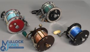 4x Various reels incl' Shakespeare 2153 4/0 multiplier reel with star drag, optional check, a