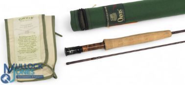 Orvis USA Superfine Full Flex 4.0 carbon trout fly rod 1 7/8oz weight, 6ft 2pc line 4#, alloy
