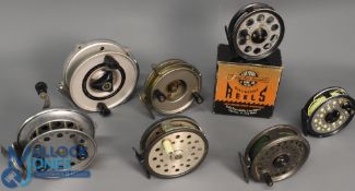 7x Various reels - Daiwa 275 alloy trolling reel 4 ½