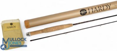 Fine Hardy 'The Flyweight' 6ft 2pc graphite trout fly rod line #2 burgundy blank, carbon spigot,