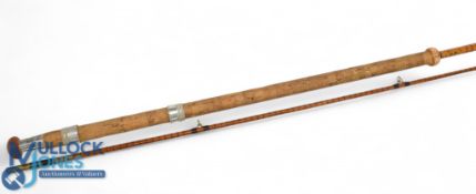 B James & Son London, Richard Walker Mk IV Avon split cane carp/pike rod, 10ft 2pc 25