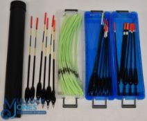 Collection of terminal tackle: tube of 6 Torpedo floats 15
