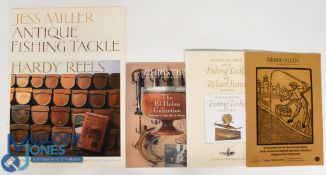 Jess Miller signed Antique Fishing Tackle Hardy Reels paperback c1991 together with three Fishing