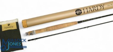 Fine Hardy 'The Stream' glass 7ft 2pc trout fly rod line #3 green blank, spigot ferrule, in maker'