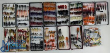 Salmon Fly Fishing Boxes: 7 boxes made by Masterline and Sportfish, full of good Salmon flies,