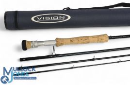 Vision GT Four SW carbon M Fast saltwater fly rod, 9ft 4pc line 10#, alloy uplocking reel set and