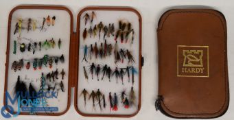 Hardy Bros leather sheepskin lined reel case 6