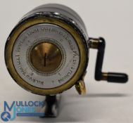 Extremely rare Milward Torpedo light casting reel by Milward Bartleet, early model with alloy/
