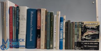 Twenty seven Fishing Books - Rainbow Trout How to Catch Them 1960 W.T Sargeaunt, Bream How to