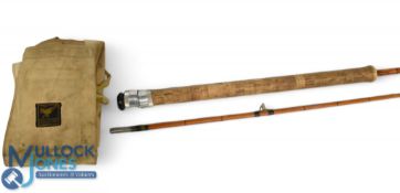 Hardy Wanless 9/10lb Palakona spinning rod 7ft 2pc NoE80050 some varnish crazing, straight rod, in