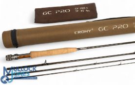 Crony GC PRO GP1002-4 carbon nymph fly rod, 10ft 4pc line 2#, alloy double uplocking reel seat
