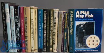Carton of Fishing Books: to include A Man May Fish - Kingsmill Moore 1991, Sea Angling, Trout from