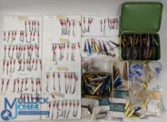 Fishing Tackle Collection of Devons, Minnows, Lures, trace mounts, with makers of Spey, Dibro,