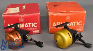 ABU Abumatic closed face reels (2) features a 145 model with tool and a 150 model with tool and