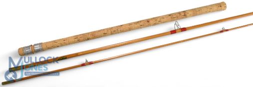 Chapman of Ware 500, 10' 2-piece split cane Avon rod, with Vicks Tackle Shop, Northampton, shield