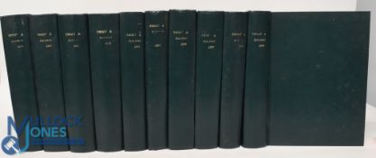 Trout and Salmon Magazines - Ten Bound Volumes 1970-1979 in good condition