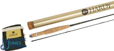 Fine Hardy 'The Aln' Glass 5ft 2pc brook trout fly rod line #2 green finish with cork handle, spigot