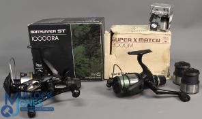 Shimano 10000RA baitrunner ST spinning reel twin handled, folding handle, in maker's card box,