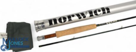 David Norwich EV2 carbon trout fly rod No 4833 9ft 2pc line 4/5# alloy uplocking reel seat with burr