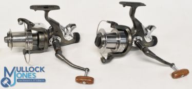 Wychwood Maximier Big Pit Free Spin 70 fixed spool reel, good bail, wooden 'T' shape handle, rear