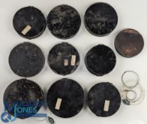 Accessories - 10x Victorian Black Japanned cast damper tins - features 4