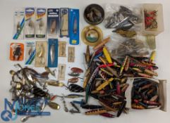 Fishing Tackle Collection, to include Mepps spinning lure, Toby lures, Devon minnows, trace, a few