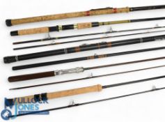 A collection of rods as follows: Shakespeare 1802 10ft 6