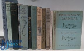 12x Period Fishing Books: The Enjoyment of Angling - Henry Phillips 1843, Secrets of The Salmon -