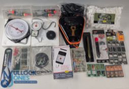 Coarse Carp Fishing Accessories, used and unused items: pike float kit, sunk pencil, meat carp,