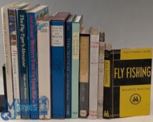12x Fly Fish Fly Tying Books: Fly Fishing - W Keith Rollo 1947, Fly Fishing - Maurice Wiggin 1958,
