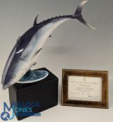 Royal Worcester figurine of a Bluefin Tuna limited edition 207/500 modelled by R Van Ruyckevelt to