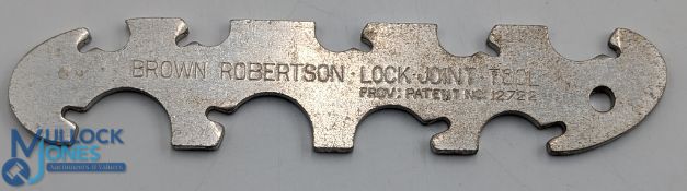 Period Brown Robinson Split Cane Fishing Rod Lock Tool, Pat No.12722