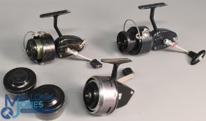 2x Mitchell spinning reels - incl Mitchell 410 reel LHW foot stamped 526##33 faintly, a Garcia