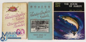 Three Hardy's Anglers' Guides - 1937, 1951 & 1965 - the 1937 edition has a photo cut out in