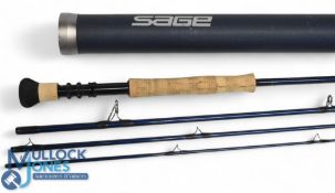 Sage USA Xi3 1090-4 Salt H2O Tech, saltwater carbon fly rod, 9ft 4pc line 10#, 4 3/8oz, alloy double
