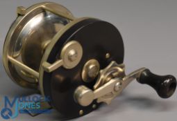 Julius Vom Hofe Ocean 4/0 hard rubber and nickel sea fishing multiplier reel serpent crank with