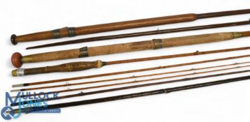 Ogden Smith Warrior? 9ft 3pc split cane trout fly rod with spare tip, cork handle with alloy and